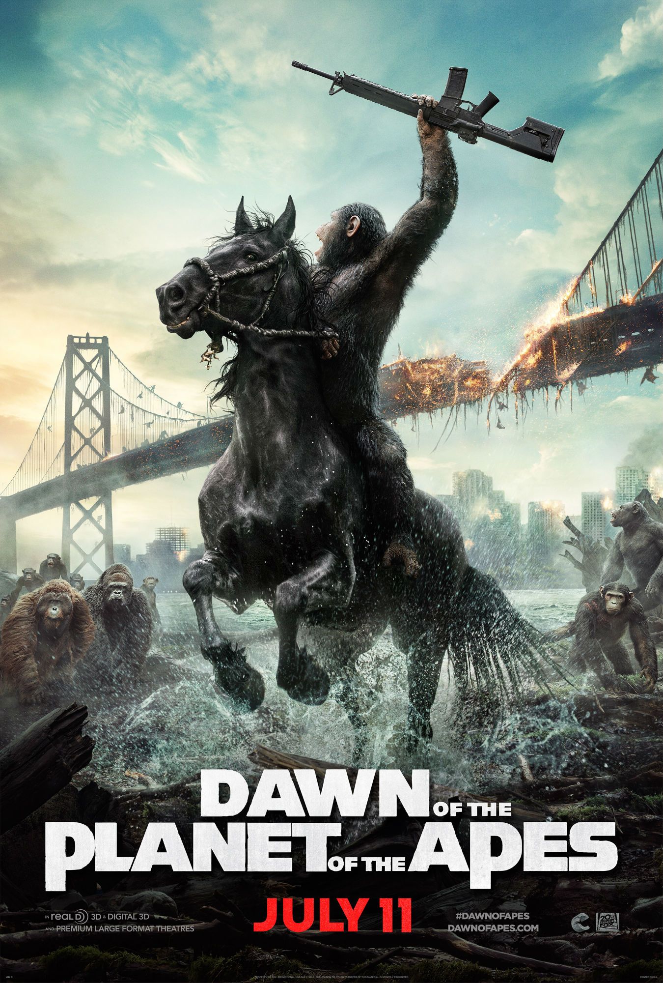 New 'Dawn of the Planet of the Apes' poster