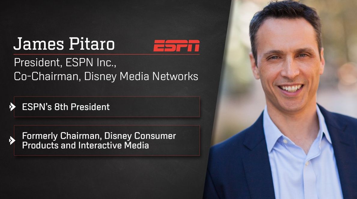 James Pitaro Named President of ESPN and Co-Chair, Disney Me